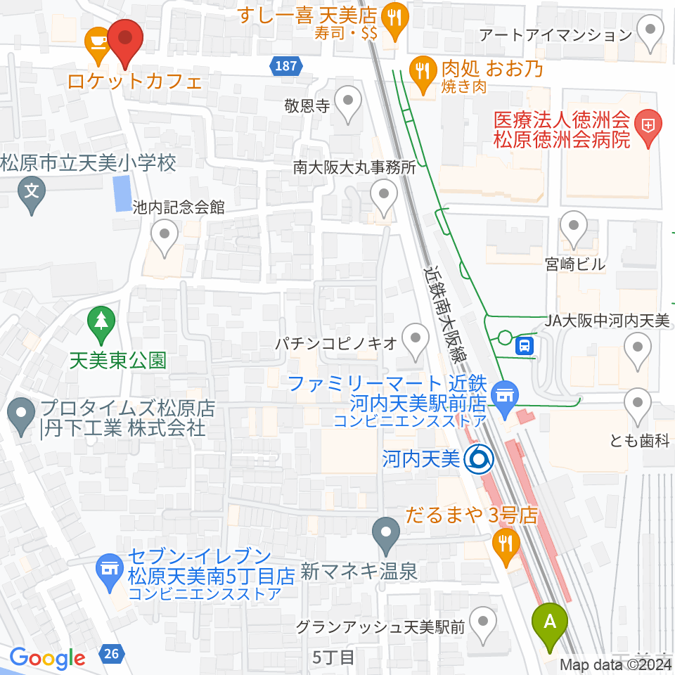 ハウスムジーク音楽教室周辺のホテル一覧地図