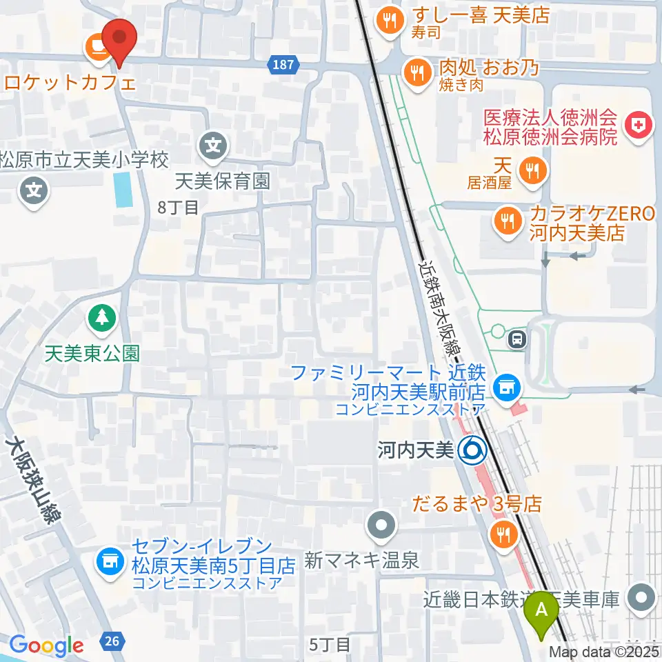 ハウスムジーク音楽教室周辺のホテル一覧地図
