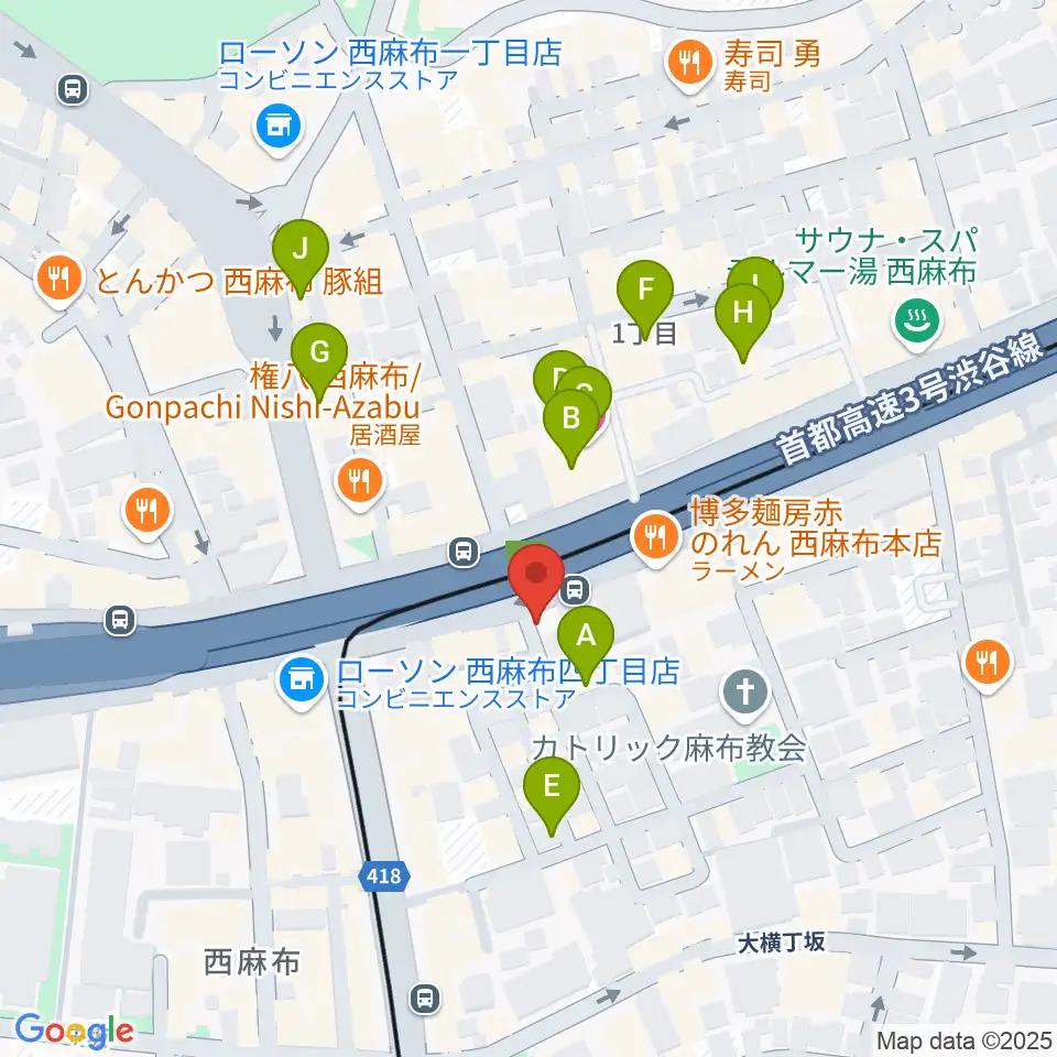 千藤三味線学院周辺のホテル一覧地図