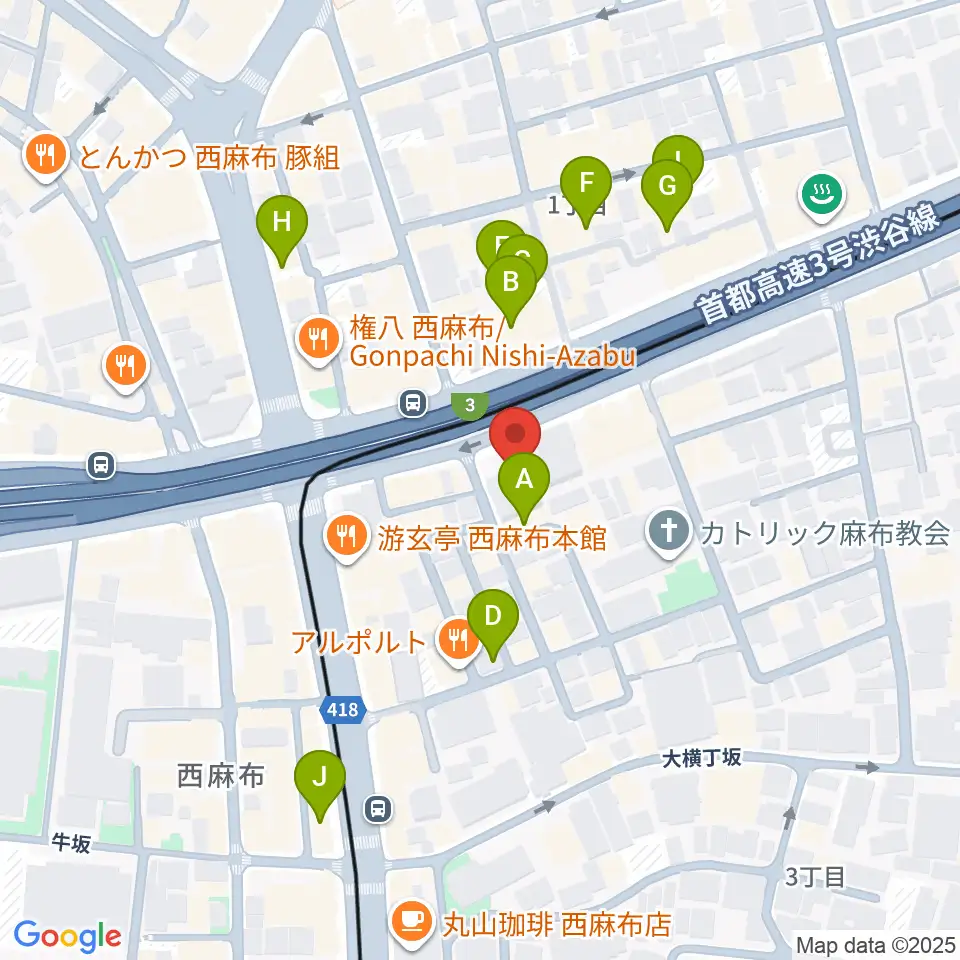 千藤三味線学院周辺のホテル一覧地図