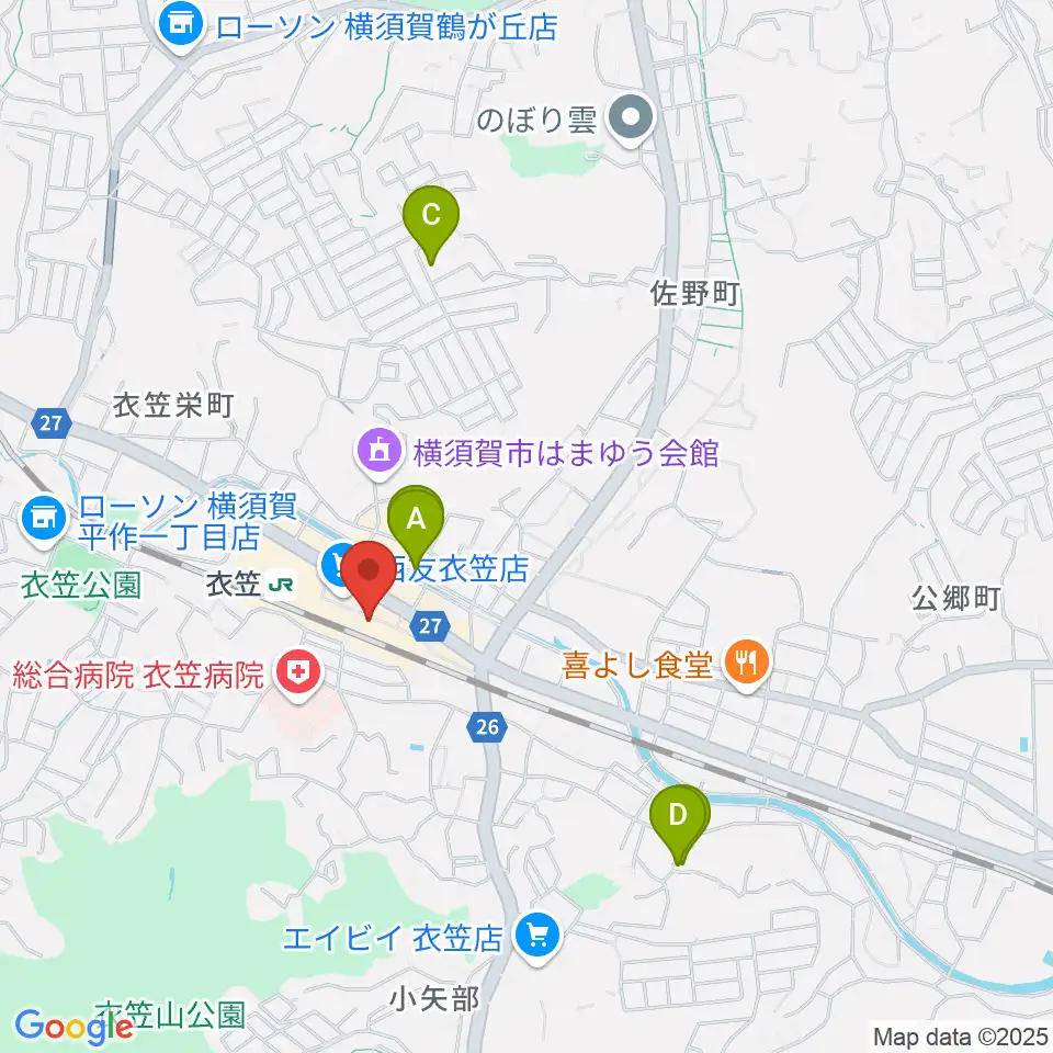 石田音楽院周辺のホテル一覧地図