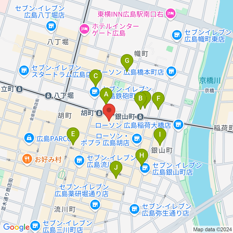 NORI SOUND studio周辺のホテル一覧地図