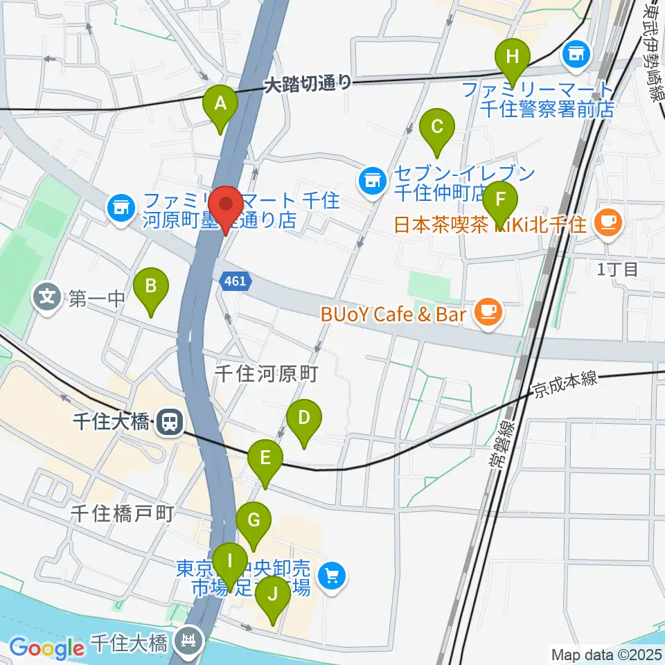 Gスクエア周辺のホテル一覧地図