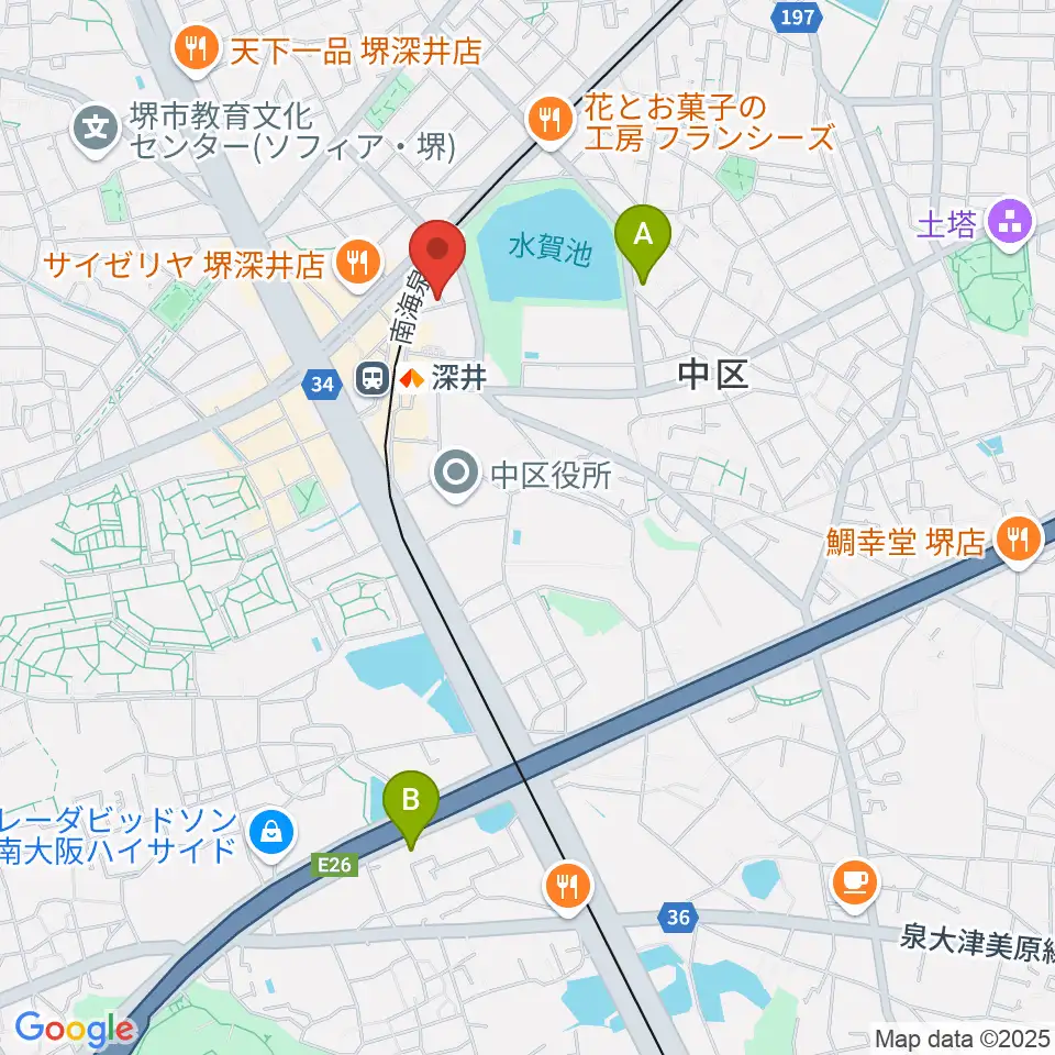 コタニピアノ工房周辺のホテル一覧地図