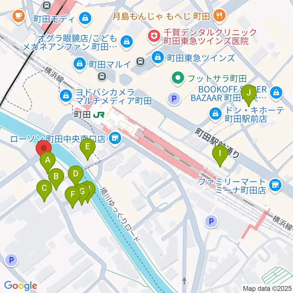 ゲートウェイスタジオ町田店周辺のホテル一覧地図
