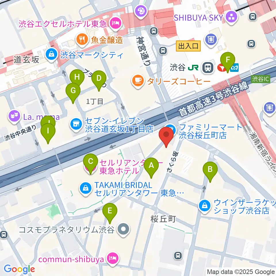 スタジオペンタ渋谷シティサイド周辺のホテル一覧地図