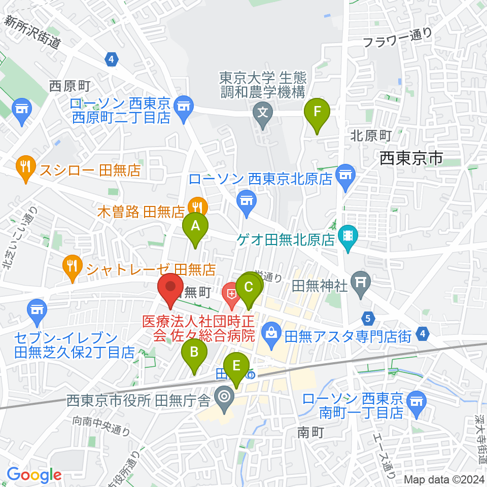 スタジオトライブ周辺のホテル一覧地図