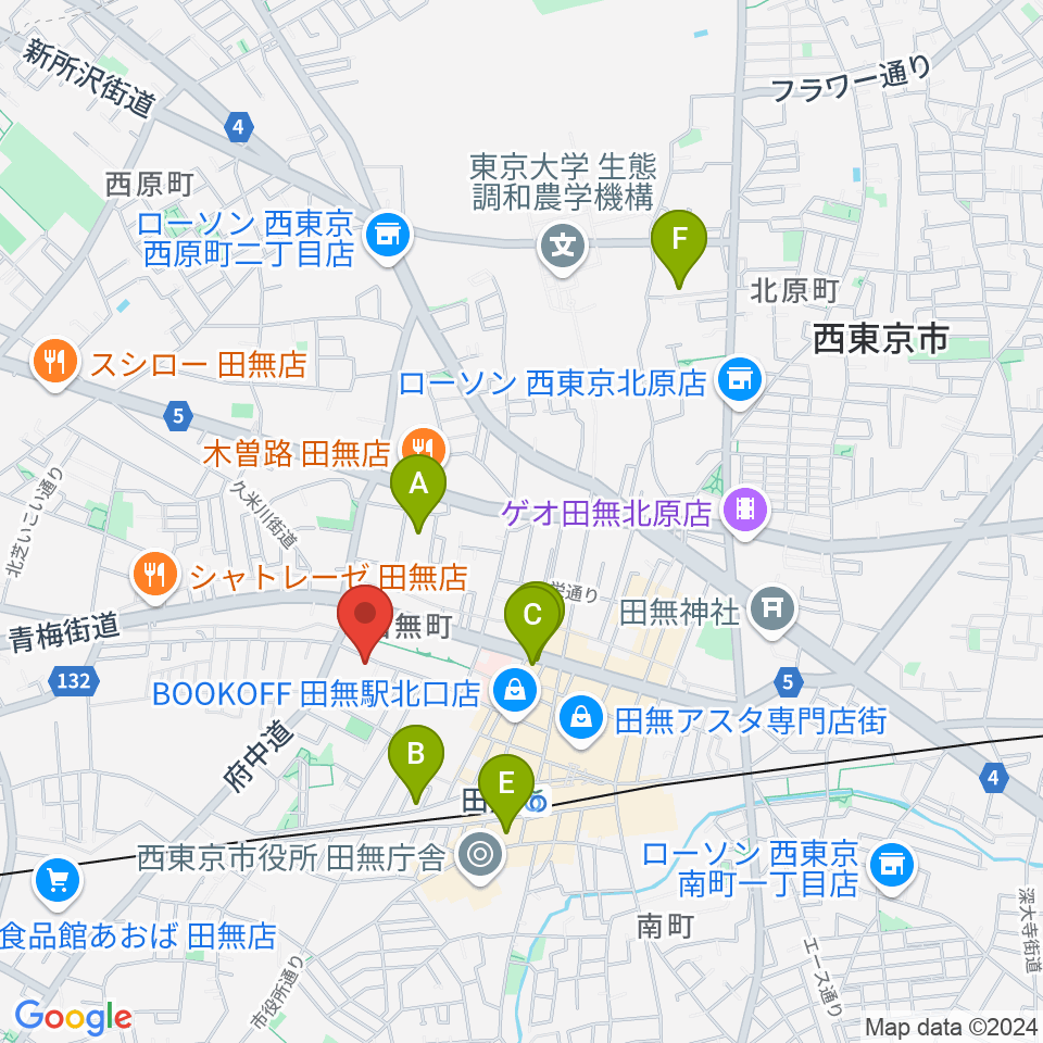 スタジオトライブ周辺のホテル一覧地図