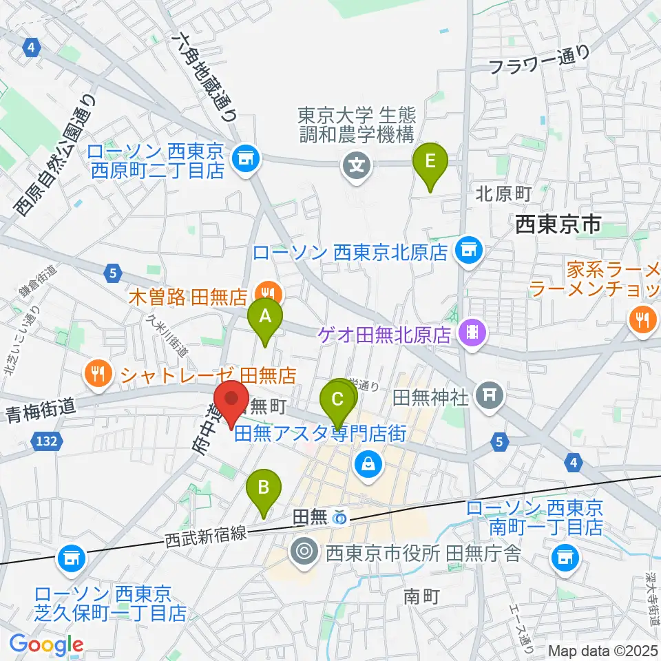 スタジオトライブ周辺のホテル一覧地図