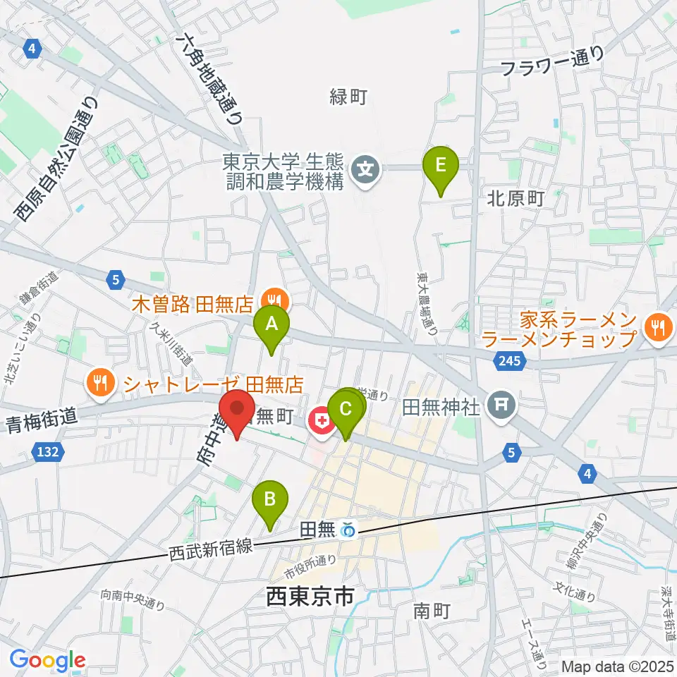 スタジオトライブ周辺のホテル一覧地図