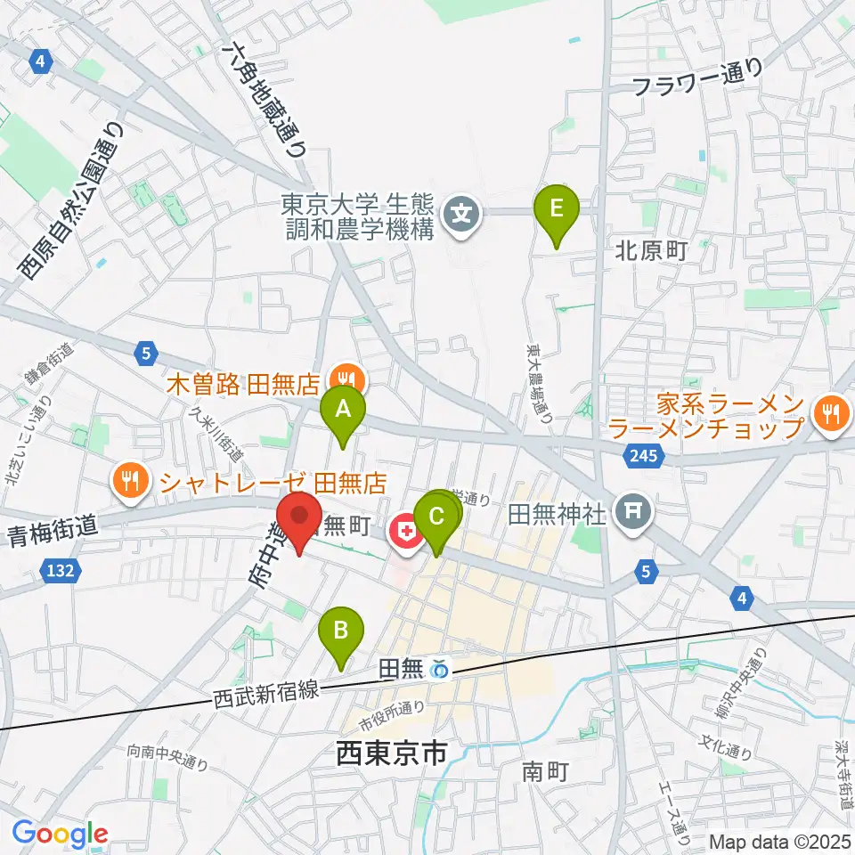 スタジオトライブ周辺のホテル一覧地図