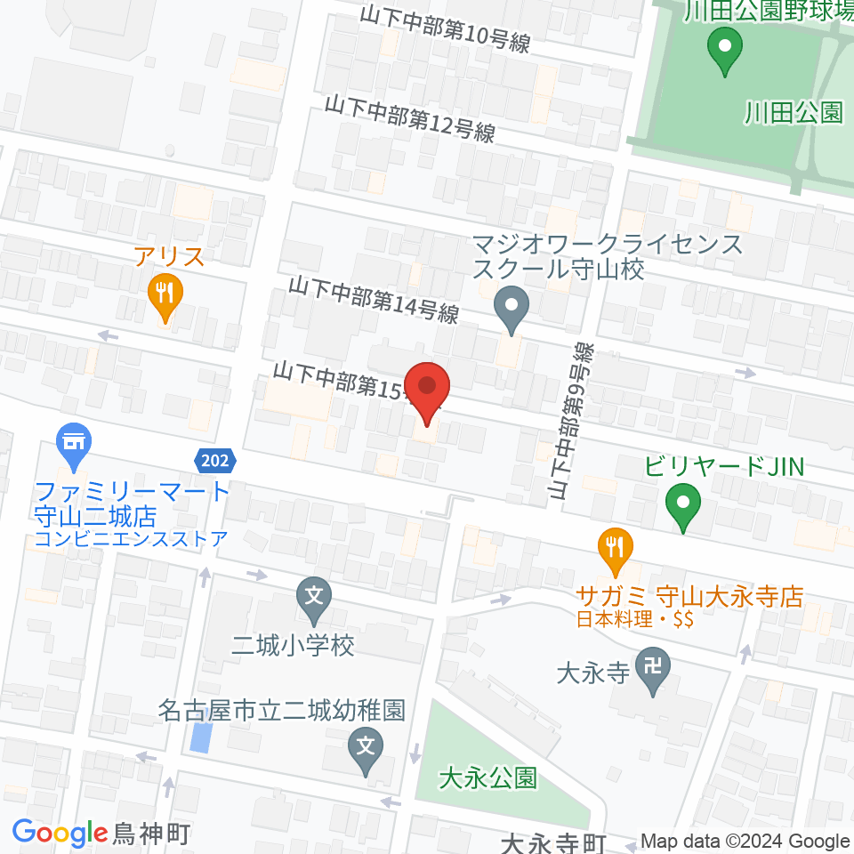 スタジオスプラッシュ周辺のホテル一覧地図