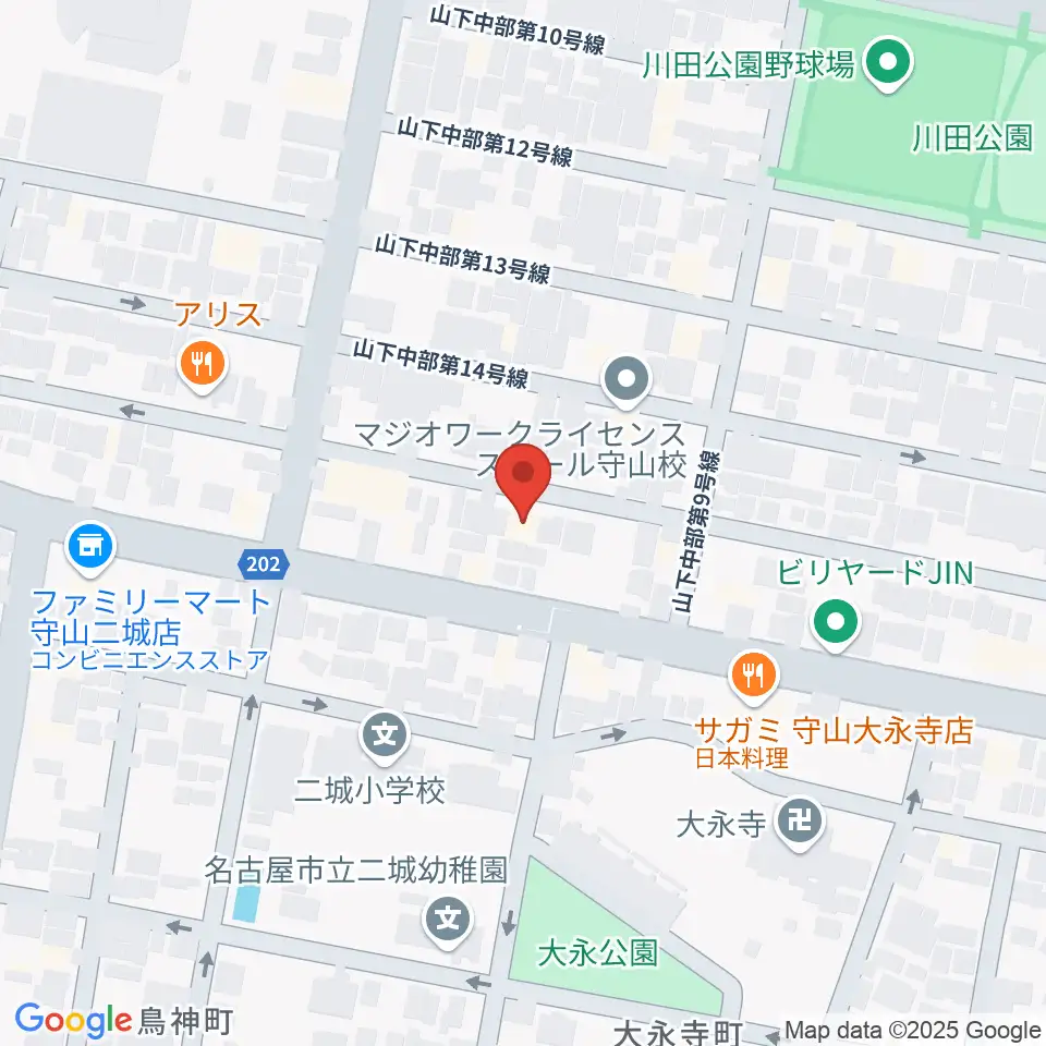 スタジオスプラッシュ周辺のホテル一覧地図