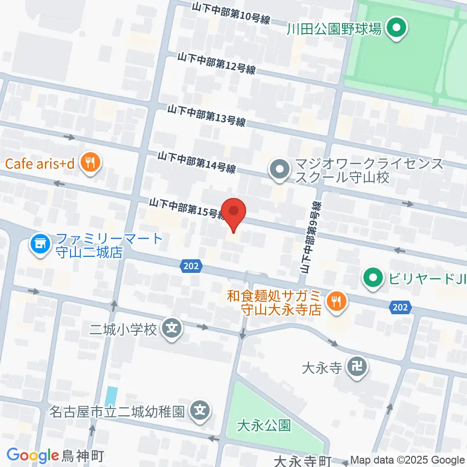 スタジオスプラッシュ周辺のホテル一覧地図