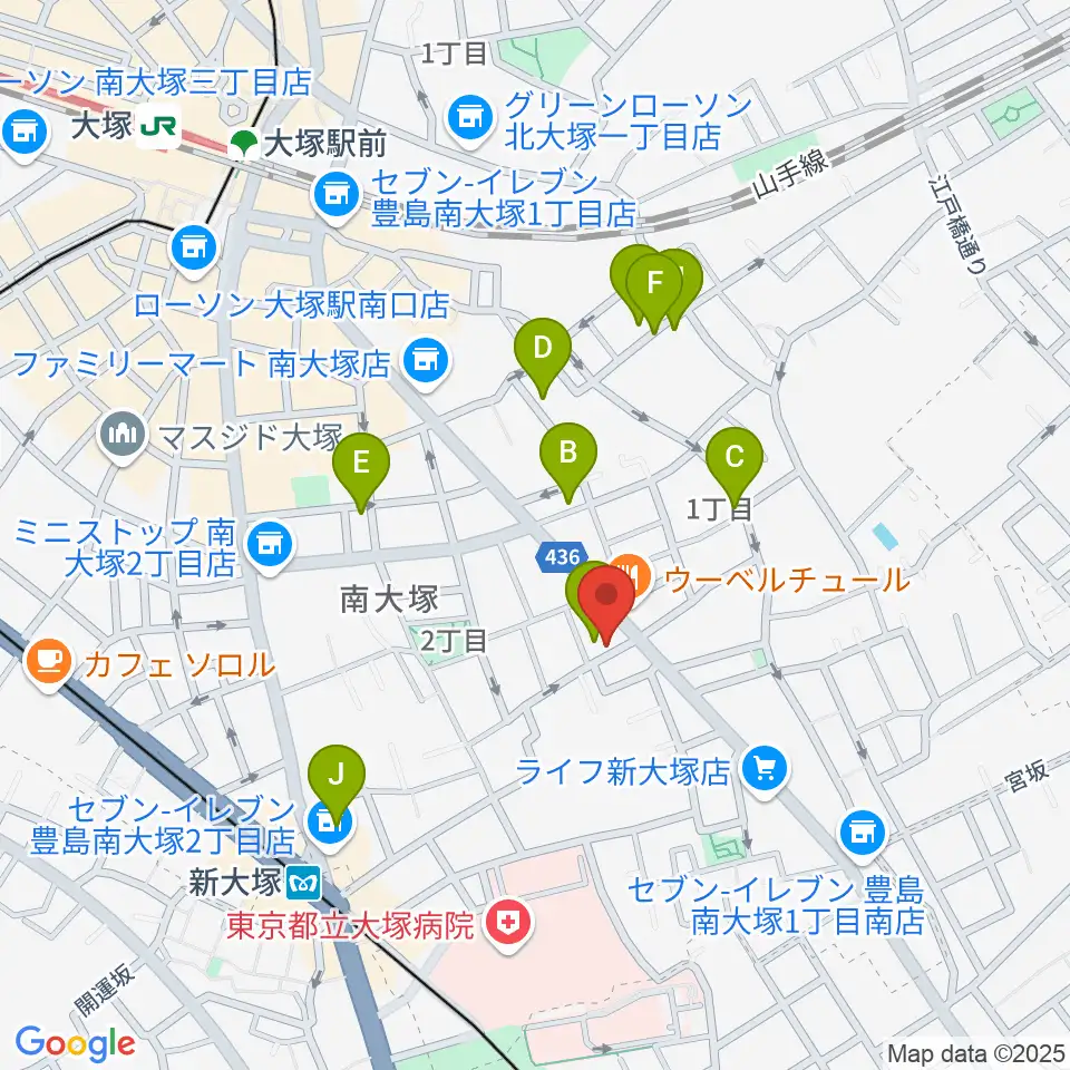 BeatsParadise周辺のホテル一覧地図