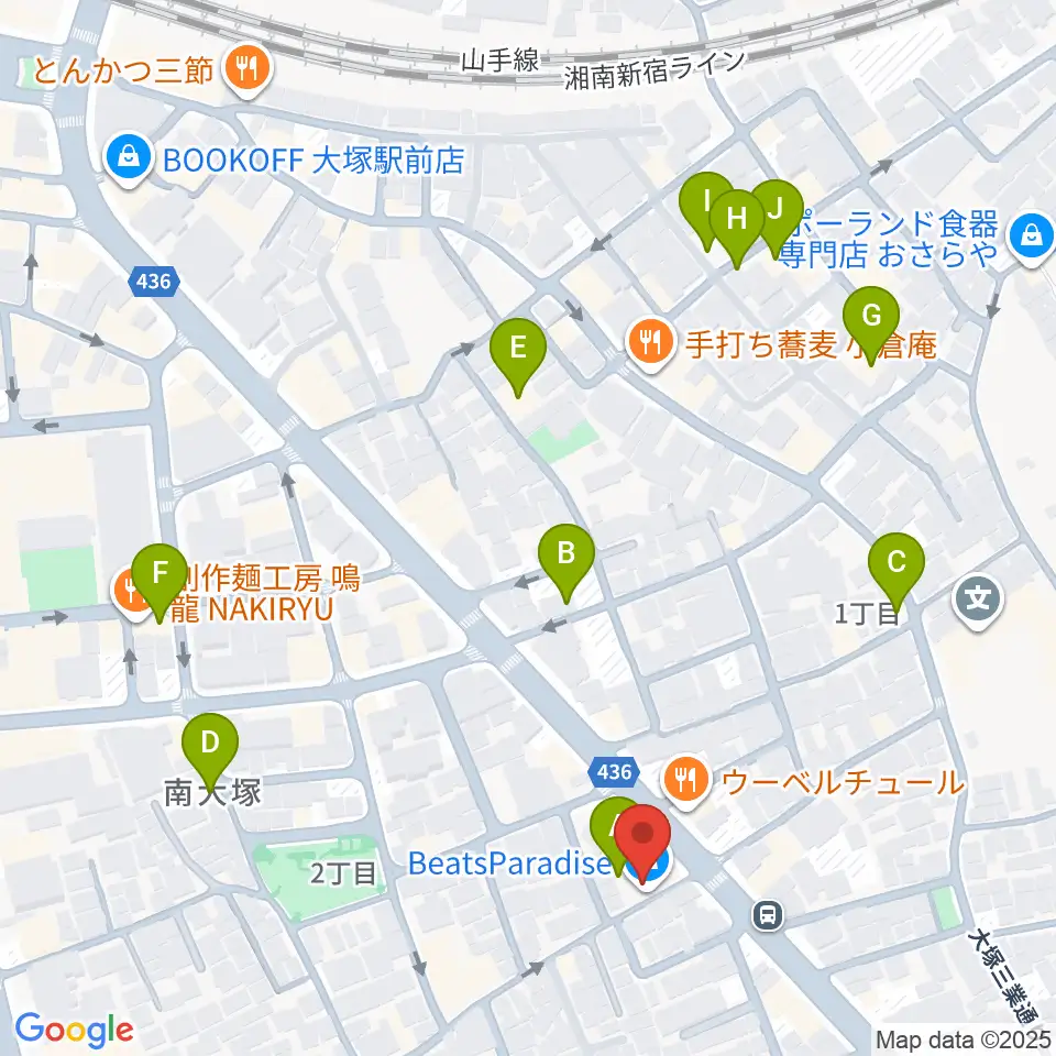 BeatsParadise周辺のホテル一覧地図