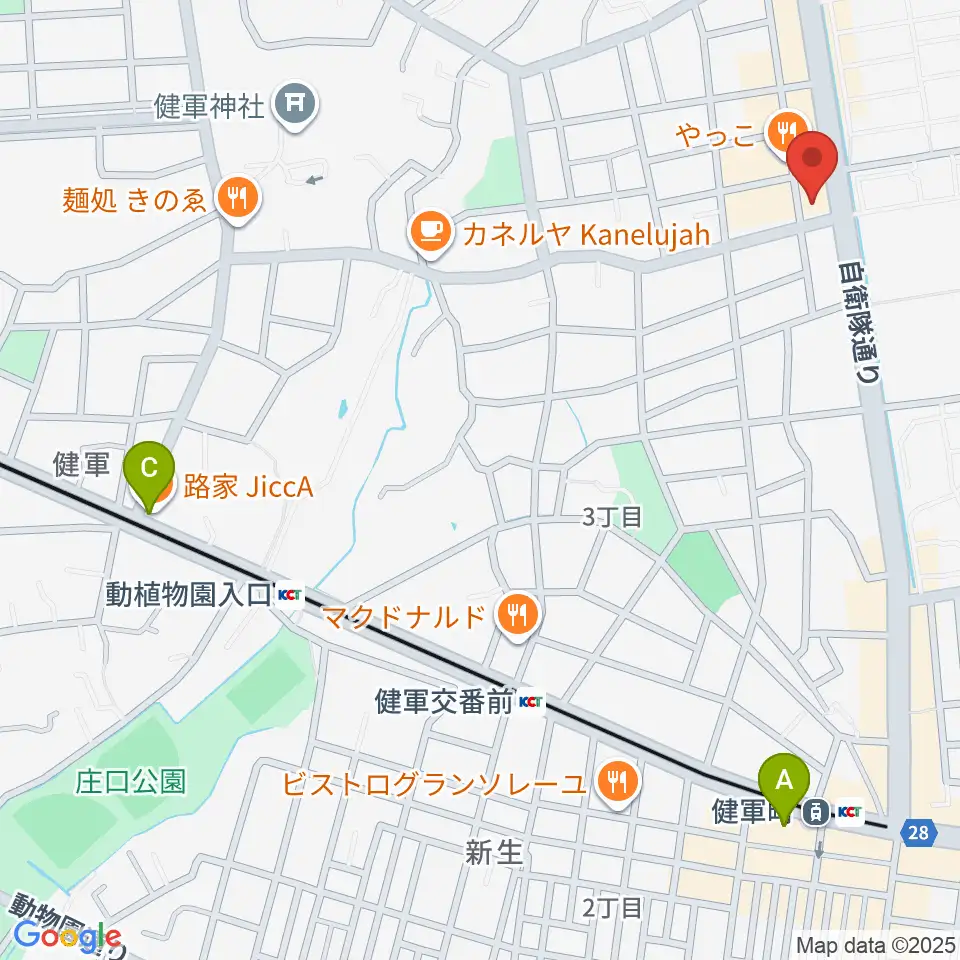 有明楽器 ピアノサービス熊本周辺のホテル一覧地図