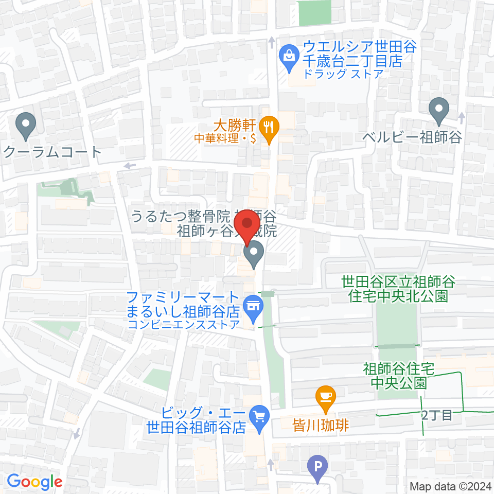 スタジオセイント周辺のホテル一覧地図