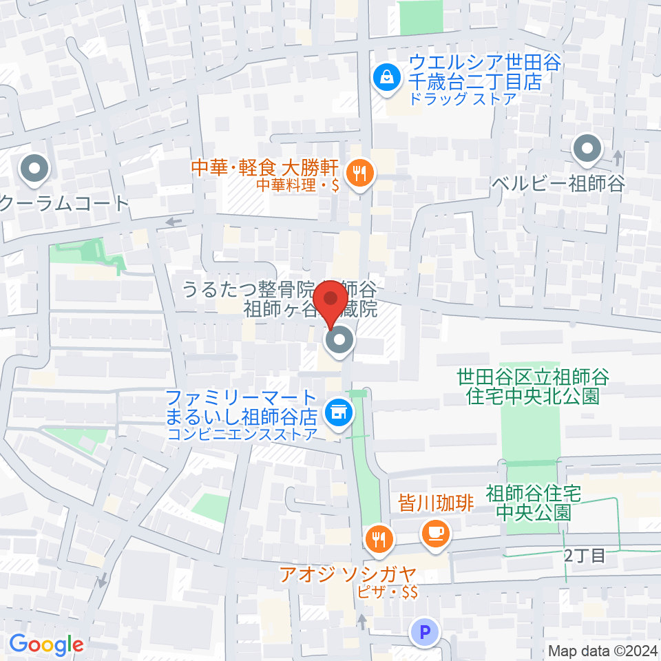 スタジオセイント周辺のホテル一覧地図