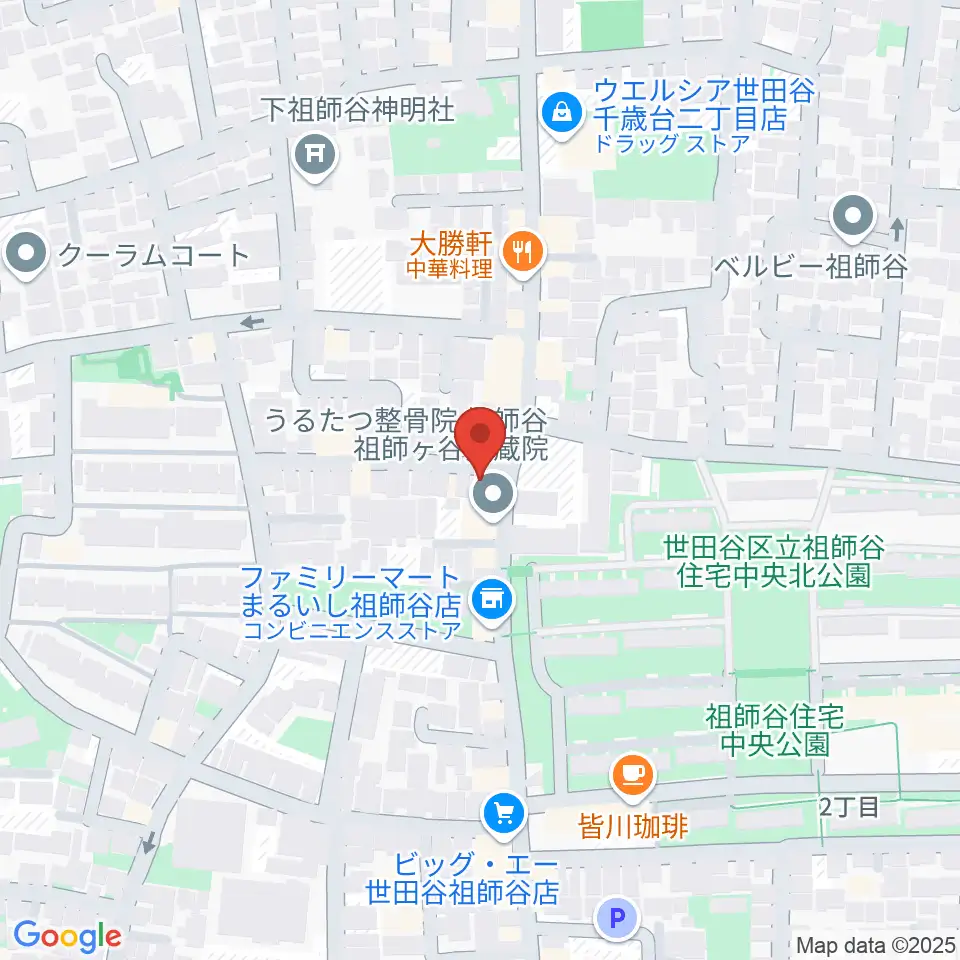 スタジオセイント周辺のホテル一覧地図