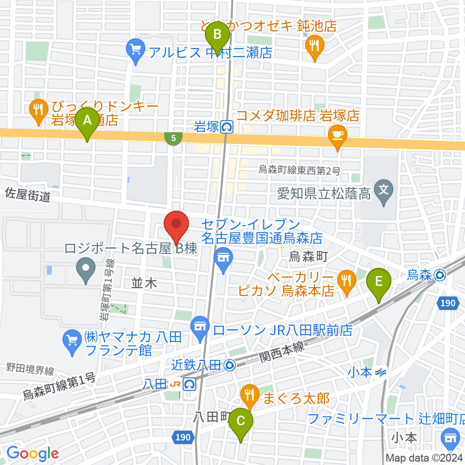 スタジオ・ルカロ周辺のホテル一覧地図