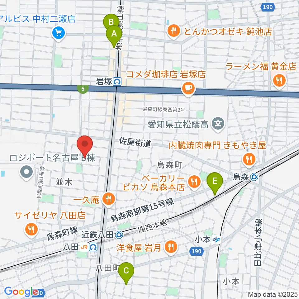 スタジオ・ルカロ周辺のホテル一覧地図