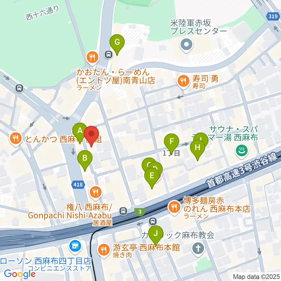 LAB recorders周辺のホテル一覧地図
