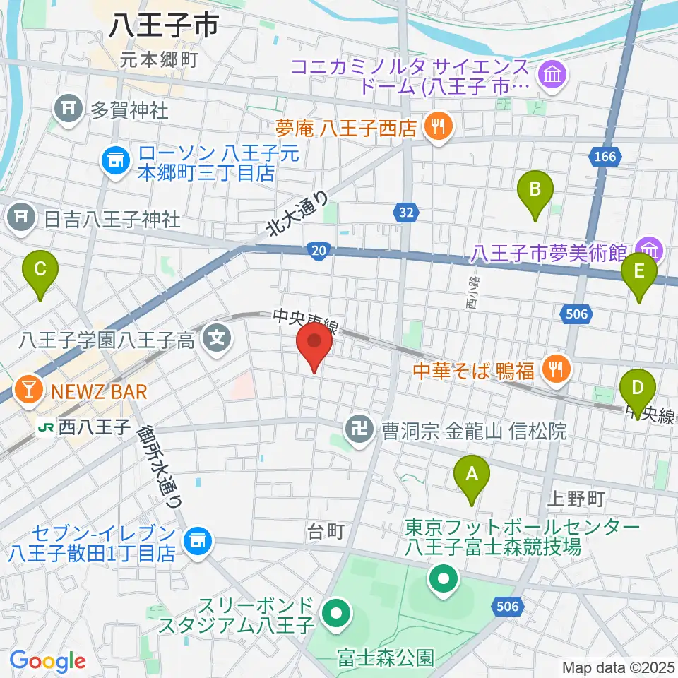 スタジオオルウェイズ周辺のホテル一覧地図