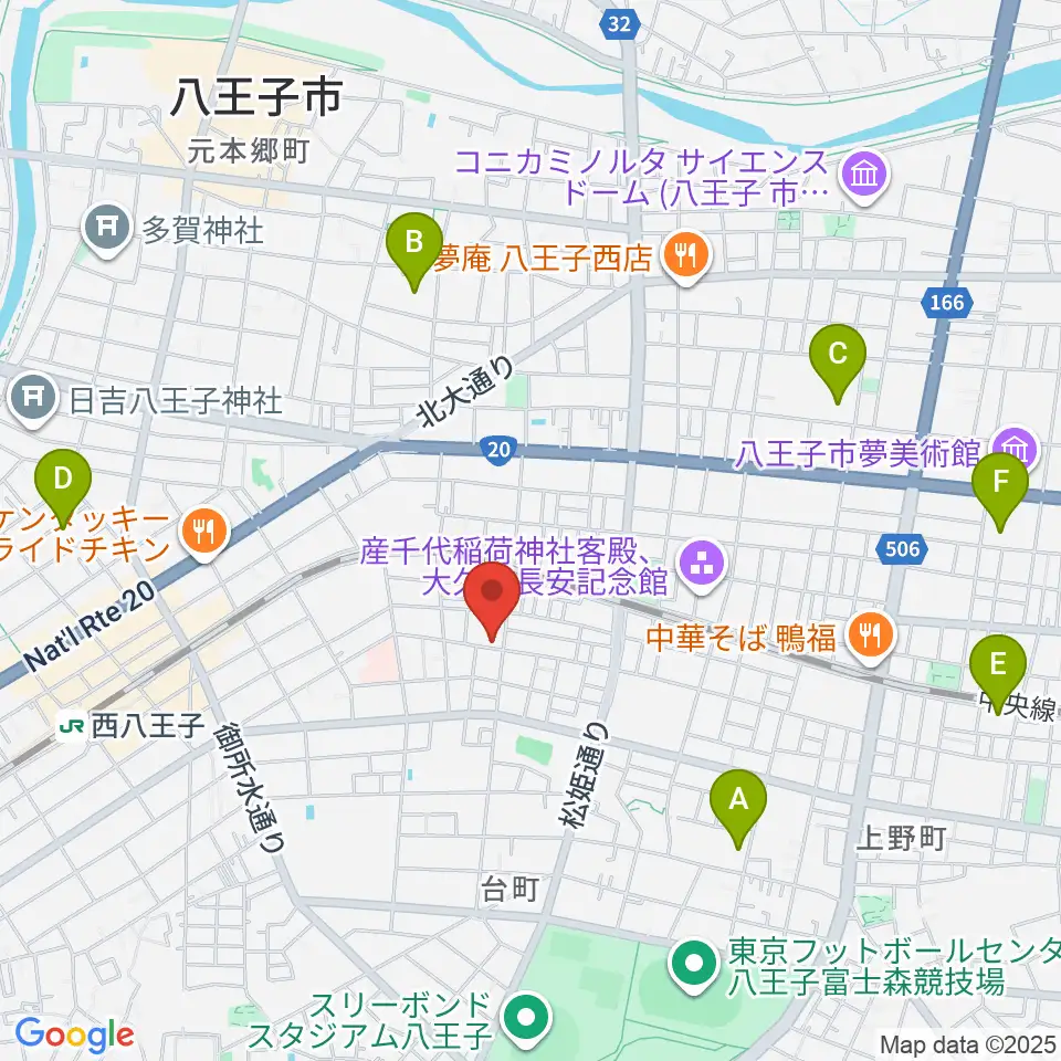 スタジオオルウェイズ周辺のホテル一覧地図
