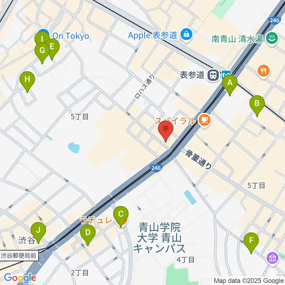 カワイミュージックスクール青山周辺のホテル一覧地図