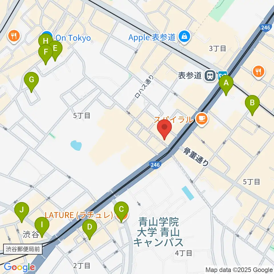 カワイミュージックスクール青山周辺のホテル一覧地図
