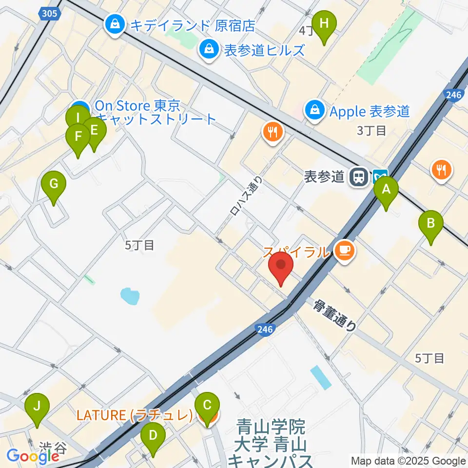 カワイミュージックスクール青山周辺のホテル一覧地図