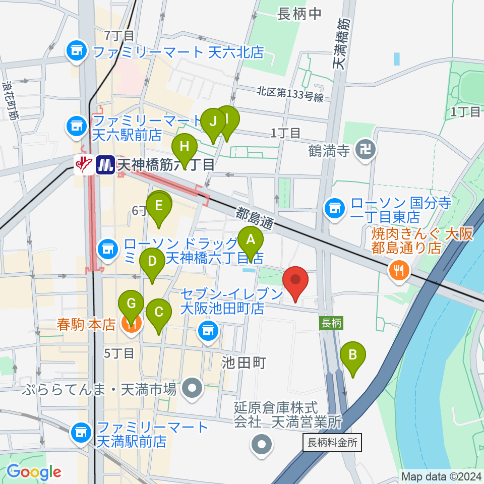 ココサウンド周辺のホテル一覧地図