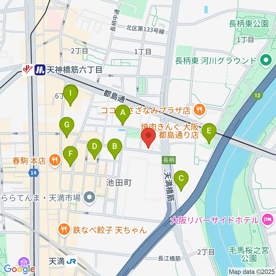 ココサウンド周辺のホテル一覧地図