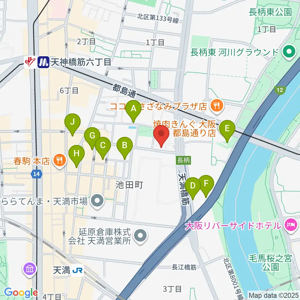 ココサウンド周辺のホテル一覧地図