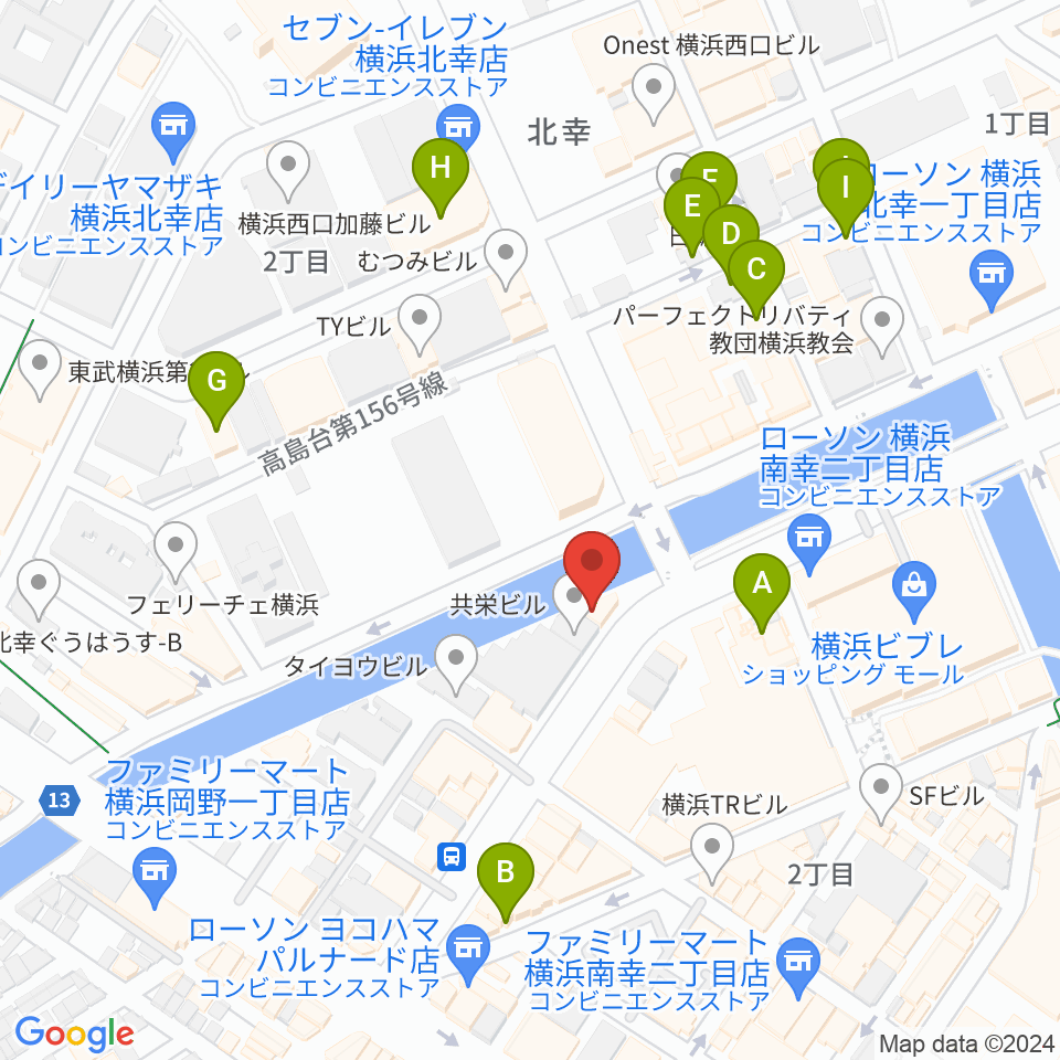 クラウドナインスタジオ横浜西口店周辺のホテル一覧地図