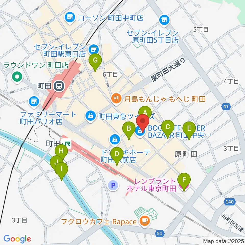 クラウドナインスタジオ 町田店周辺のホテル一覧地図