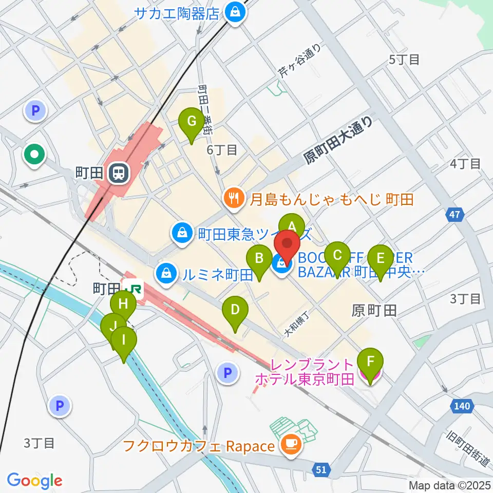 クラウドナインスタジオ 町田店周辺のホテル一覧地図