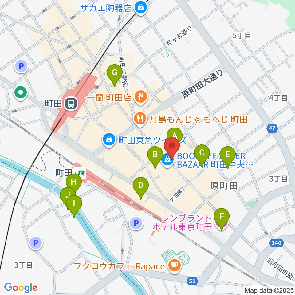 クラウドナインスタジオ 町田店周辺のホテル一覧地図