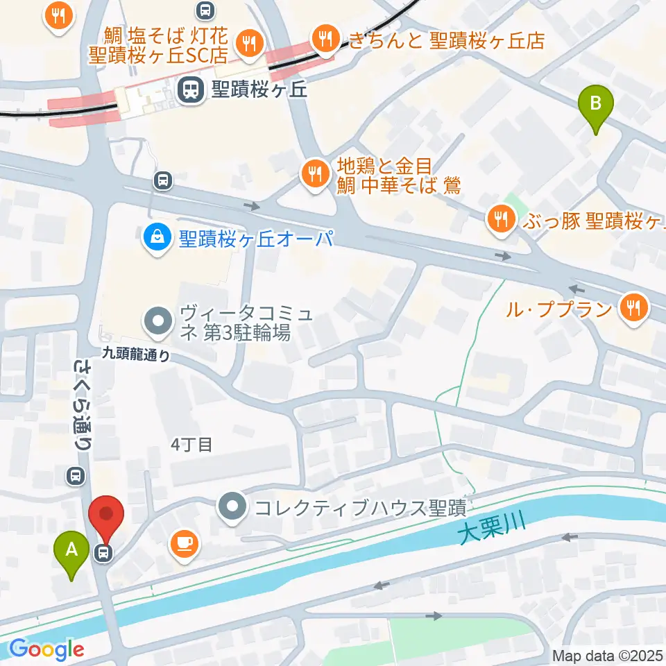 studioABR 聖蹟桜ヶ丘店周辺のホテル一覧地図