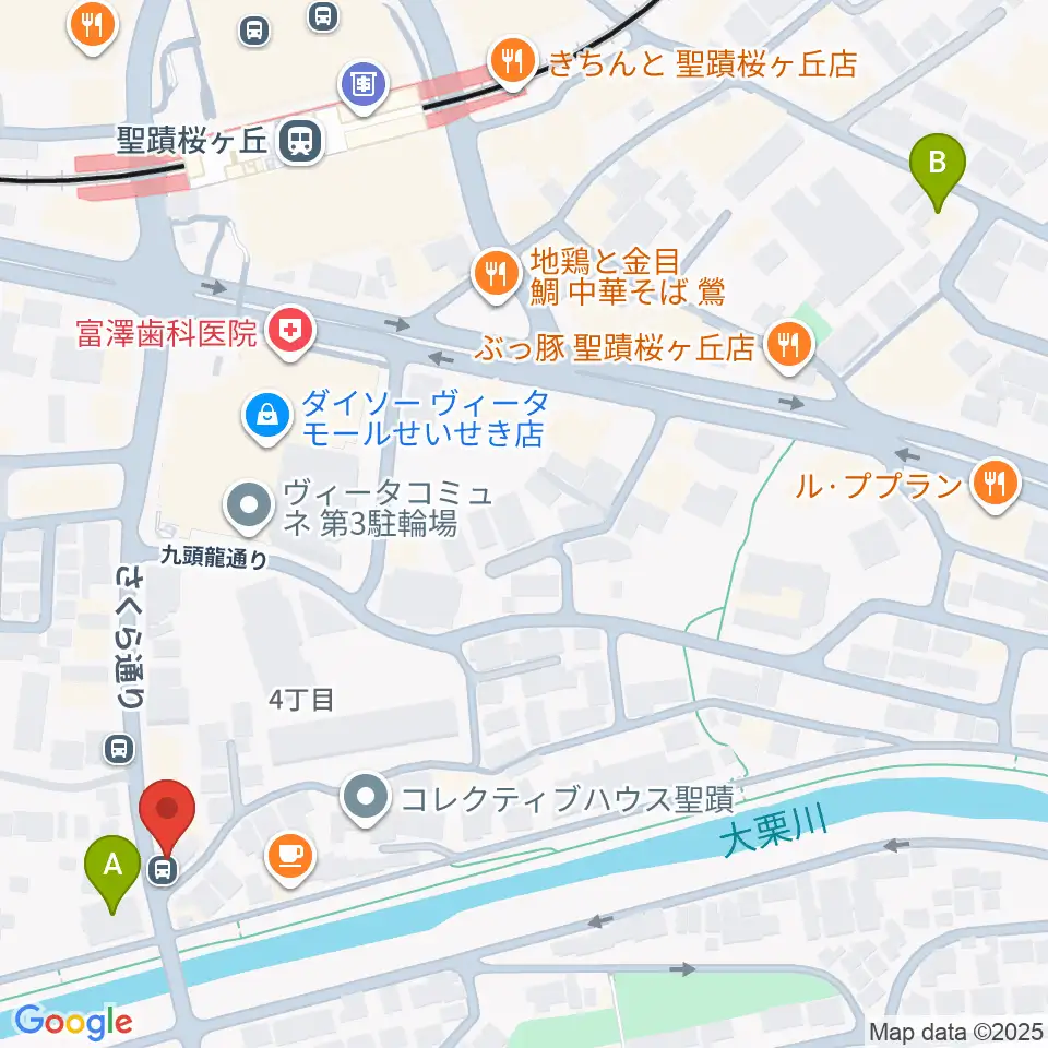 studioABR 聖蹟桜ヶ丘店周辺のホテル一覧地図