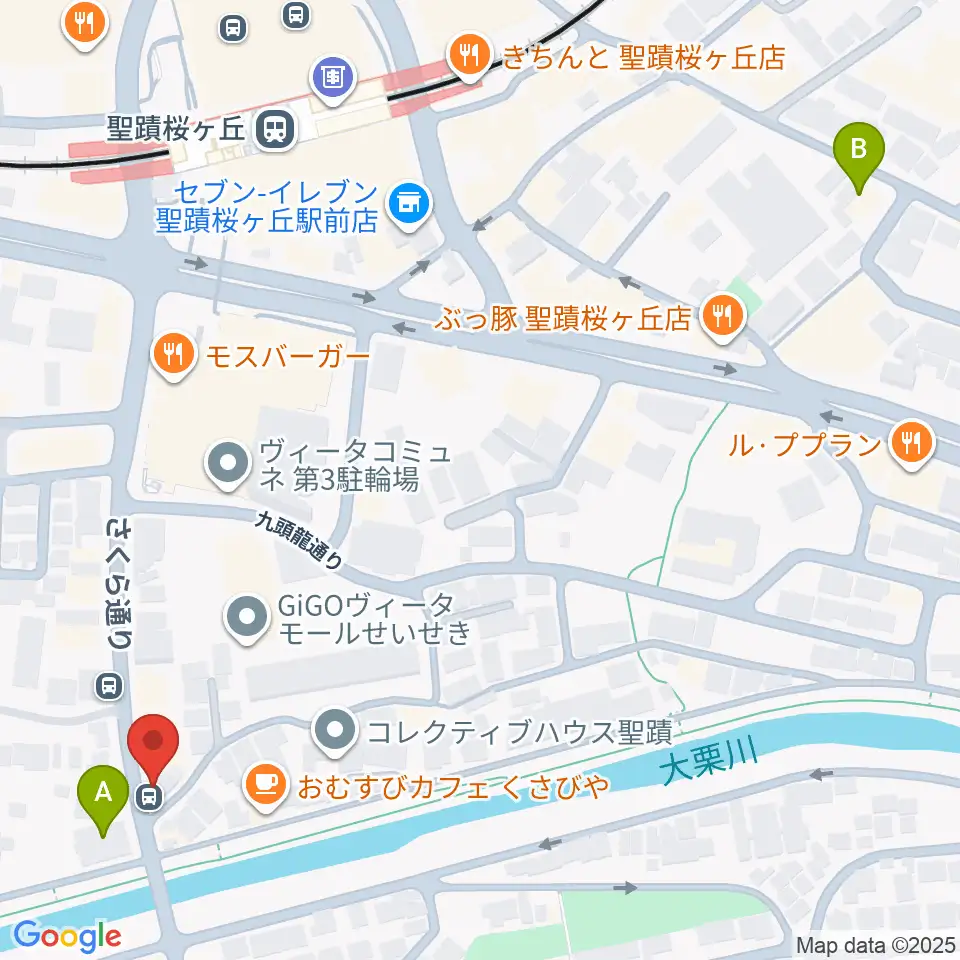 studioABR 聖蹟桜ヶ丘店周辺のホテル一覧地図