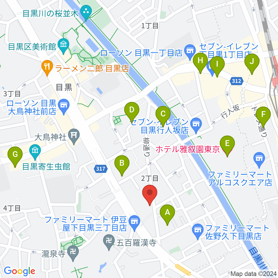 いろはスタジオ周辺のホテル一覧地図