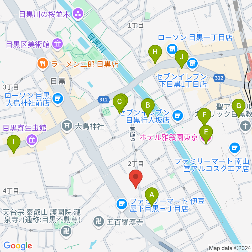 いろはスタジオ周辺のホテル一覧地図