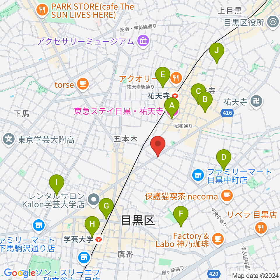 STUDIO MECH周辺のホテル一覧地図