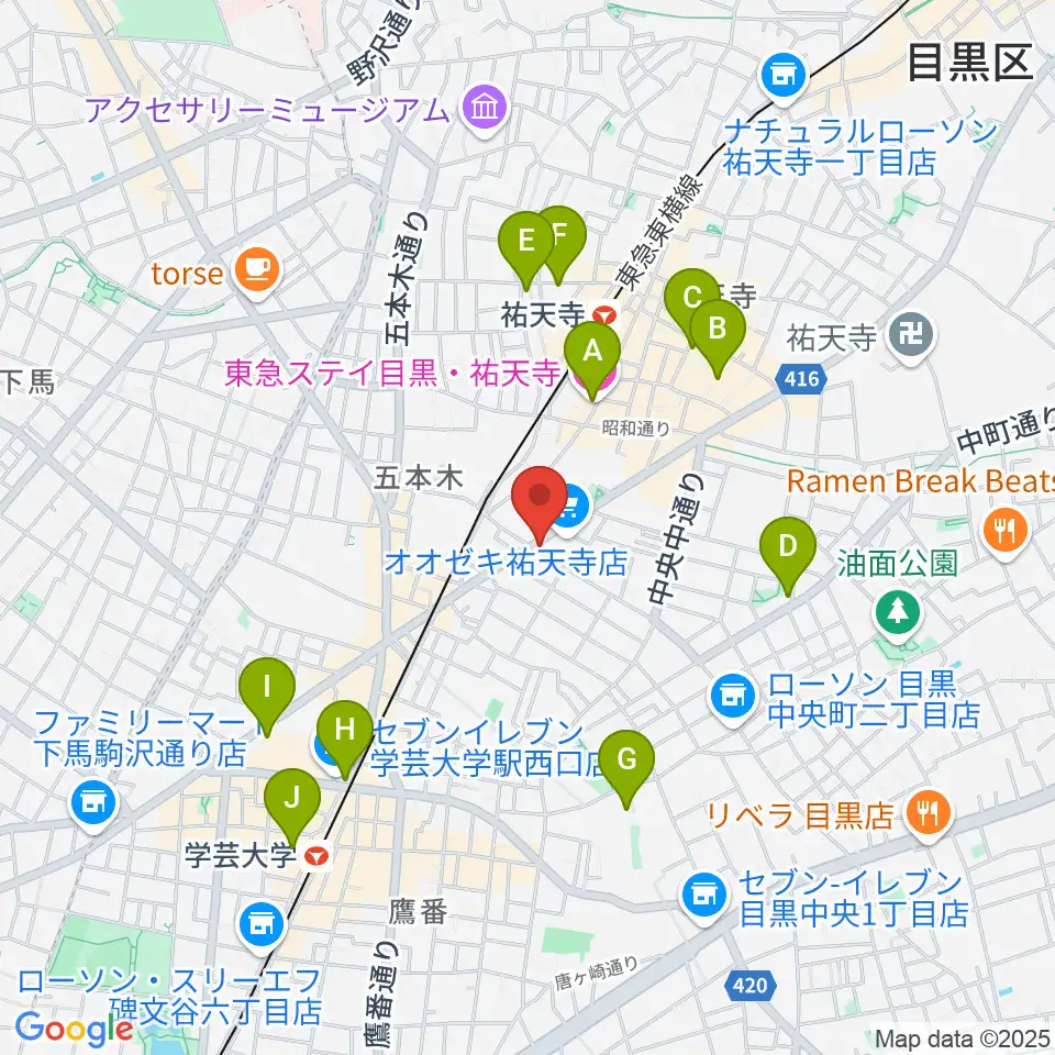 STUDIO MECH周辺のホテル一覧地図