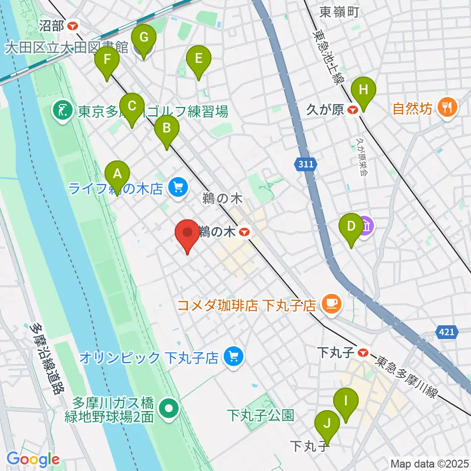 亀吉音楽堂周辺のホテル一覧地図