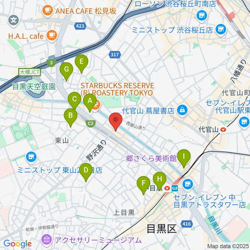 青葉台スタジオ周辺のホテル一覧地図