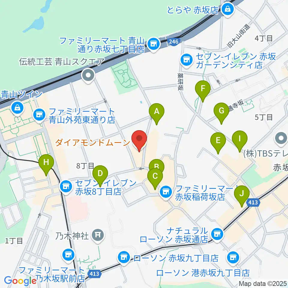 ODEN STUDIO周辺のホテル一覧地図
