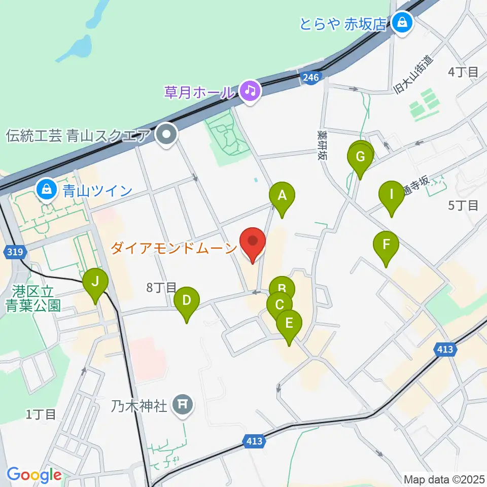 ODEN STUDIO周辺のホテル一覧地図